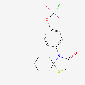 8-(TERT-BUTYL)-4-{4-[CHLORO(DIFLUORO)METHOXY]PHENYL}-1-THIA-4-AZASPIRO[4.5]DECAN-3-ONE