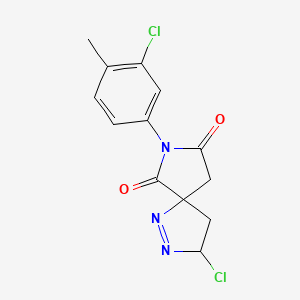 3-chloro-7-(3-chloro-4-methylphenyl)-1,2,7-triazaspiro[4.4]non-1-ene-6,8-dione