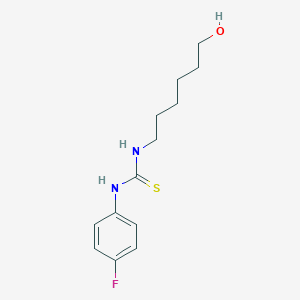 molecular formula C13H19FN2OS B431242 N-(4-fluorophenyl)-N'-(6-hydroxyhexyl)thiourea 