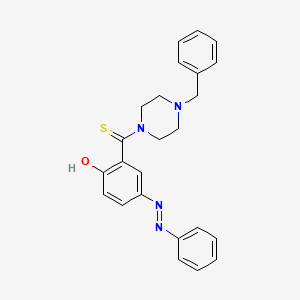 (4-BENZYLPIPERAZINO){2-HYDROXY-5-[(E)-2-PHENYL-1-DIAZENYL]PHENYL}METHANETHIONE