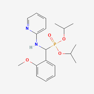 molecular formula C19H27N2O4P B4312455 DIISOPROPYL [(2-METHOXYPHENYL)(2-PYRIDYLAMINO)METHYL]PHOSPHONATE 