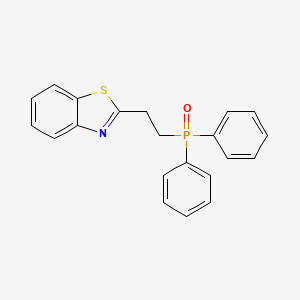 molecular formula C21H18NOPS B4312460 2-(1,3-BENZOTHIAZOL-2-YL)ETHYL(DIPHENYL)PHOSPHINE OXIDE 