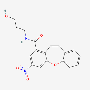 N-(3-hydroxypropyl)-3-nitrodibenzo[b,f]oxepine-1-carboxamide