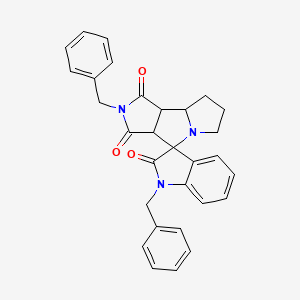 1,2'-dibenzyl-3a',6',7',8',8a',8b'-hexahydro-1'H-spiro[indole-3,4'-pyrrolo[3,4-a]pyrrolizine]-1',2,3'(1H,2'H)-trione