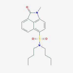 molecular formula C20H26N2O3S B431266 N,N-dibutyl-1-methyl-2-oxo-1,2-dihydrobenzo[cd]indole-6-sulfonamide CAS No. 428845-60-7