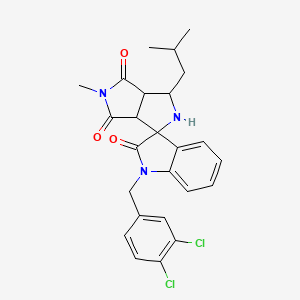 1-(3,4-dichlorobenzyl)-3'-isobutyl-5'-methyl-3a',6a'-dihydro-2'H-spiro[indole-3,1'-pyrrolo[3,4-c]pyrrole]-2,4',6'(1H,3'H,5'H)-trione