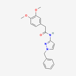 molecular formula C20H21N3O3 B4312700 N-(1-benzyl-1H-pyrazol-3-yl)-2-(3,4-dimethoxyphenyl)acetamide 