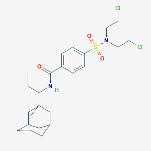 N-[1-(ADAMANTAN-1-YL)PROPYL]-4-[BIS(2-CHLOROETHYL)SULFAMOYL]BENZAMIDE