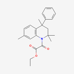 ETHYL 2-OXO-2-[2,2,4,7-TETRAMETHYL-4-PHENYL-3,4-DIHYDRO-1(2H)-QUINOLINYL]ACETATE