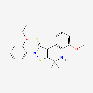 2-(2-ethoxyphenyl)-6-methoxy-4,4-dimethyl-4,5-dihydroisothiazolo[5,4-c]quinoline-1(2H)-thione