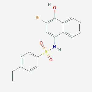molecular formula C18H16BrNO3S B431278 N-(3-bromo-4-hydroxynaphthalen-1-yl)-4-ethylbenzenesulfonamide CAS No. 425410-41-9