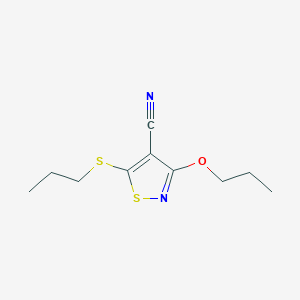 3-PROPOXY-5-(PROPYLSULFANYL)-4-ISOTHIAZOLECARBONITRILE