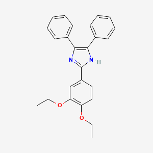 molecular formula C25H24N2O2 B4312795 2-(3,4-diethoxyphenyl)-4,5-diphenyl-1H-imidazole 