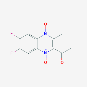 1-(6,7-difluoro-3-methyl-1,4-dioxidoquinoxalin-2-yl)ethanone