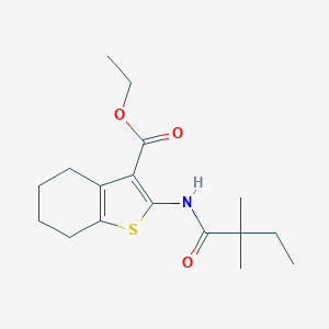 Ethyl 2-[(2,2-dimethylbutanoyl)amino]-4,5,6,7-tetrahydro-1-benzothiophene-3-carboxylate