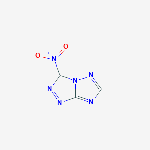 molecular formula C3H2N6O2 B4312914 3-nitro-3H-[1,2,4]triazolo[4,3-b][1,2,4]triazole 