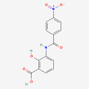 2-HYDROXY-3-(4-NITROBENZAMIDO)BENZOIC ACID