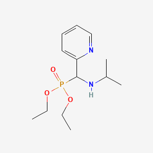 molecular formula C13H23N2O3P B4312956 diethyl [(isopropylamino)(pyridin-2-yl)methyl]phosphonate 