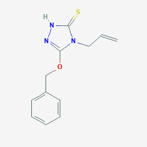 molecular formula C12H13N3OS B431299 4-allyl-5-(benzyloxy)-4H-1,2,4-triazole-3-thiol CAS No. 433971-43-8