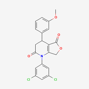 1-(3,5-dichlorophenyl)-4-(3-methoxyphenyl)-4,7-dihydrofuro[3,4-b]pyridine-2,5(1H,3H)-dione