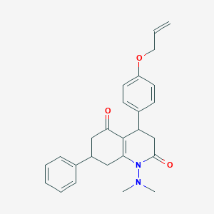 4-[4-(ALLYLOXY)PHENYL]-1-(DIMETHYLAMINO)-7-PHENYL-4,6,7,8-TETRAHYDRO-2,5(1H,3H)-QUINOLINEDIONE