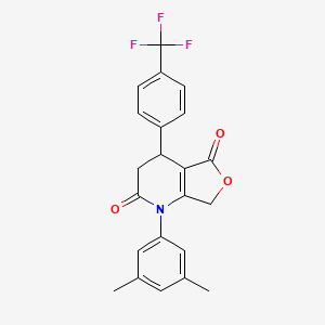 1-(3,5-dimethylphenyl)-4-[4-(trifluoromethyl)phenyl]-4,7-dihydrofuro[3,4-b]pyridine-2,5(1H,3H)-dione