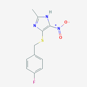 5-[(4-fluorobenzyl)thio]-2-methyl-4-nitro-1H-imidazole