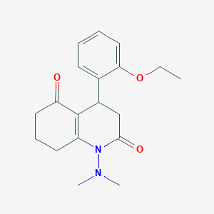 molecular formula C19H24N2O3 B4313319 1-(DIMETHYLAMINO)-4-(2-ETHOXYPHENYL)-4,6,7,8-TETRAHYDRO-2,5(1H,3H)-QUINOLINEDIONE 