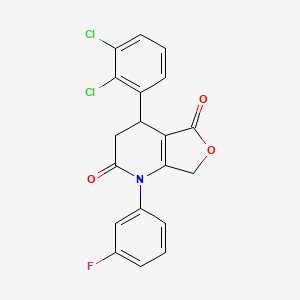 4-(2,3-dichlorophenyl)-1-(3-fluorophenyl)-4,7-dihydrofuro[3,4-b]pyridine-2,5(1H,3H)-dione