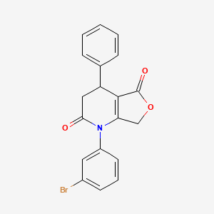 1-(3-bromophenyl)-4-phenyl-4,7-dihydrofuro[3,4-b]pyridine-2,5(1H,3H)-dione