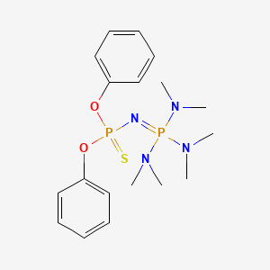 molecular formula C18H28N4O2P2S B4313589 O,O-DIPHENYL [TRIS(DIMETHYLAMINO)PHOSPHORANYLIDENE]PHOSPHORAMIDOTHIOATE 