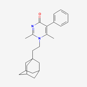 1-[2-(ADAMANTAN-1-YL)ETHYL]-2,6-DIMETHYL-5-PHENYL-1,4-DIHYDROPYRIMIDIN-4-ONE