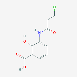 3-[(3-chloropropanoyl)amino]-2-hydroxybenzoic acid