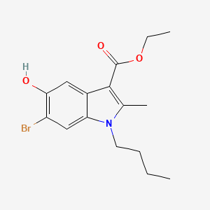 molecular formula C16H20BrNO3 B4313807 ethyl 6-bromo-1-butyl-5-hydroxy-2-methyl-1H-indole-3-carboxylate 