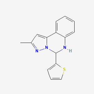 2-methyl-5-(2-thienyl)-5,6-dihydropyrazolo[1,5-c]quinazoline