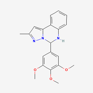 2-METHYL-5-(3,4,5-TRIMETHOXYPHENYL)-5H,6H-PYRAZOLO[1,5-C]QUINAZOLINE