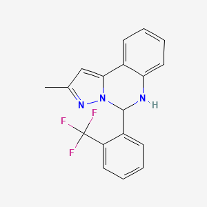 2-METHYL-5-[2-(TRIFLUOROMETHYL)PHENYL]-5H,6H-PYRAZOLO[1,5-C]QUINAZOLINE