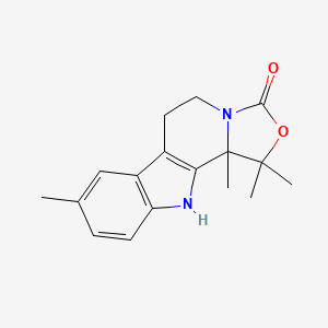 molecular formula C17H20N2O2 B4313908 2,3,3,12-tetramethyl-4-oxa-6,16-diazatetracyclo[7.7.0.02,6.010,15]hexadeca-1(9),10(15),11,13-tetraen-5-one 