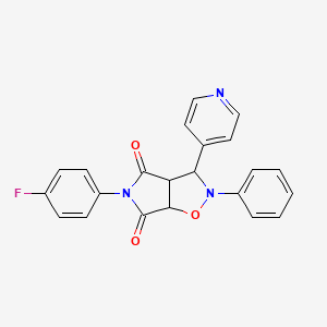 5-(4-FLUOROPHENYL)-2-PHENYL-3-(4-PYRIDYL)DIHYDRO-2H-PYRROLO[3,4-D]ISOXAZOLE-4,6(3H,5H)-DIONE