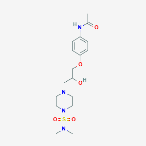 N-(4-{3-[4-(dimethylsulfamoyl)piperazin-1-yl]-2-hydroxypropoxy}phenyl)acetamide