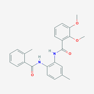 2,3-dimethoxy-N-{5-methyl-2-[(2-methylbenzoyl)amino]phenyl}benzamide