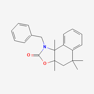 molecular formula C22H25NO2 B4314127 1-benzyl-3a,5,5,9b-tetramethyl-3a,4,5,9b-tetrahydronaphtho[1,2-d][1,3]oxazol-2(1H)-one 