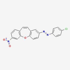 (E)-1-(4-CHLOROPHENYL)-2-(7-NITRODIBENZO[B,F]OXEPIN-2-YL)-1-DIAZENE