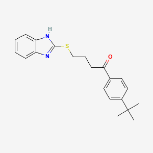 4-(1H-1,3-BENZIMIDAZOL-2-YLSULFANYL)-1-[4-(TERT-BUTYL)PHENYL]-1-BUTANONE