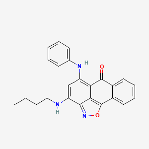 5-anilino-3-(butylamino)-6H-anthra[1,9-cd]isoxazol-6-one