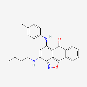 3-(butylamino)-5-(4-toluidino)-6H-anthra[1,9-cd]isoxazol-6-one