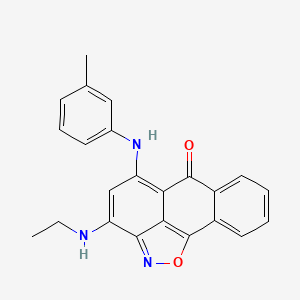 3-(ethylamino)-5-(3-toluidino)-6H-anthra[1,9-cd]isoxazol-6-one