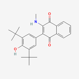 2-[3,5-DI(TERT-BUTYL)-4-HYDROXYPHENYL]-3-(METHYLAMINO)NAPHTHOQUINONE