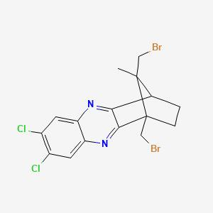 1,11-Bis(bromomethyl)-7,8-dichloro-11-methyl-1,2,3,4-tetrahydro-1,4-methanophenazine