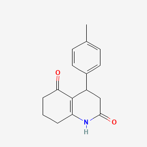 4-(4-METHYLPHENYL)-4,6,7,8-TETRAHYDRO-2,5(1H,3H)-QUINOLINEDIONE